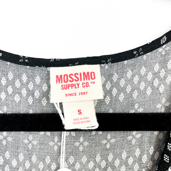 Mossimo Supply Co. Black & White Patterned Romper - Picture 3 of 7